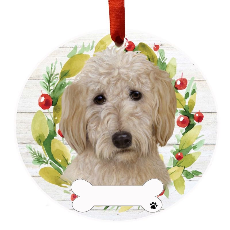 Goldendoodle Wreath Ornament